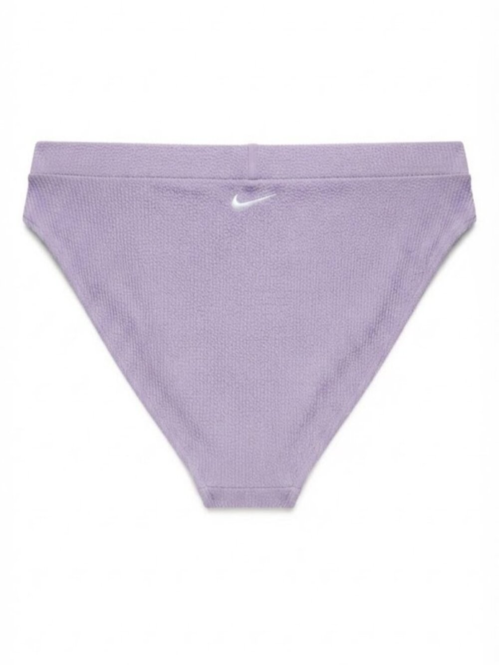 Nike Lavender Ribbed Bikini Bottoms with White Swoosh